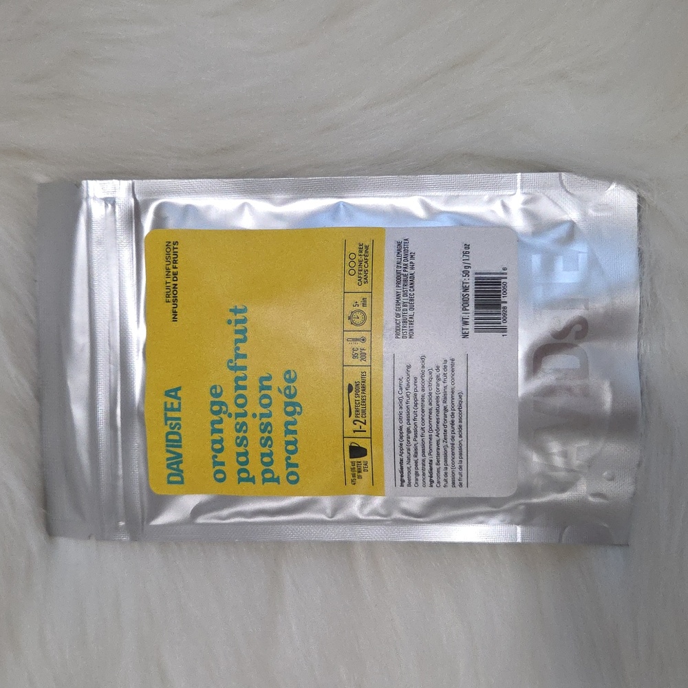 2/$20 Sealed! Davidstea ORANGE PASSIONFRUIT Loose Leaf Tea 50g Davids Tea